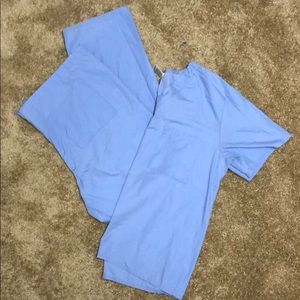 Light blue scrubs